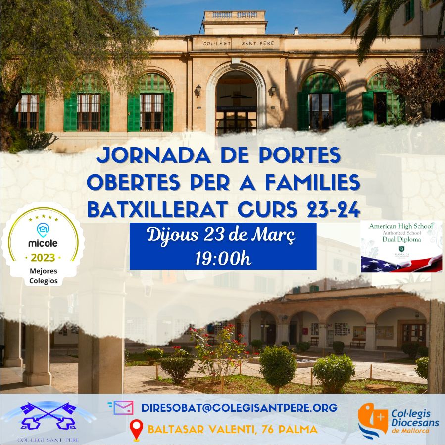 Jornada Portes Obertes. Batxillerat