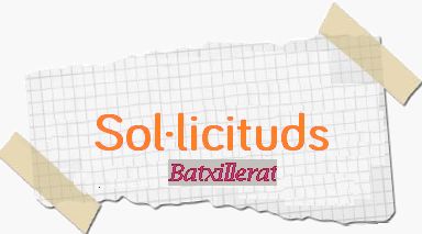 Procés d’escolarització BATXILLERAT