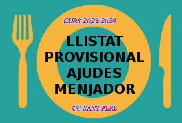 LLISTAT PROVISIONAL AJUTS MENJADOR 23-24